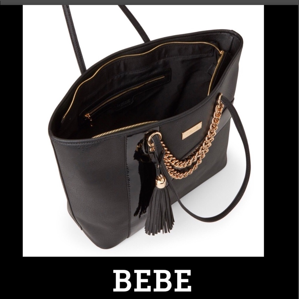 BEBE LOGO LARGE TOTE - Picture 5 of 8
